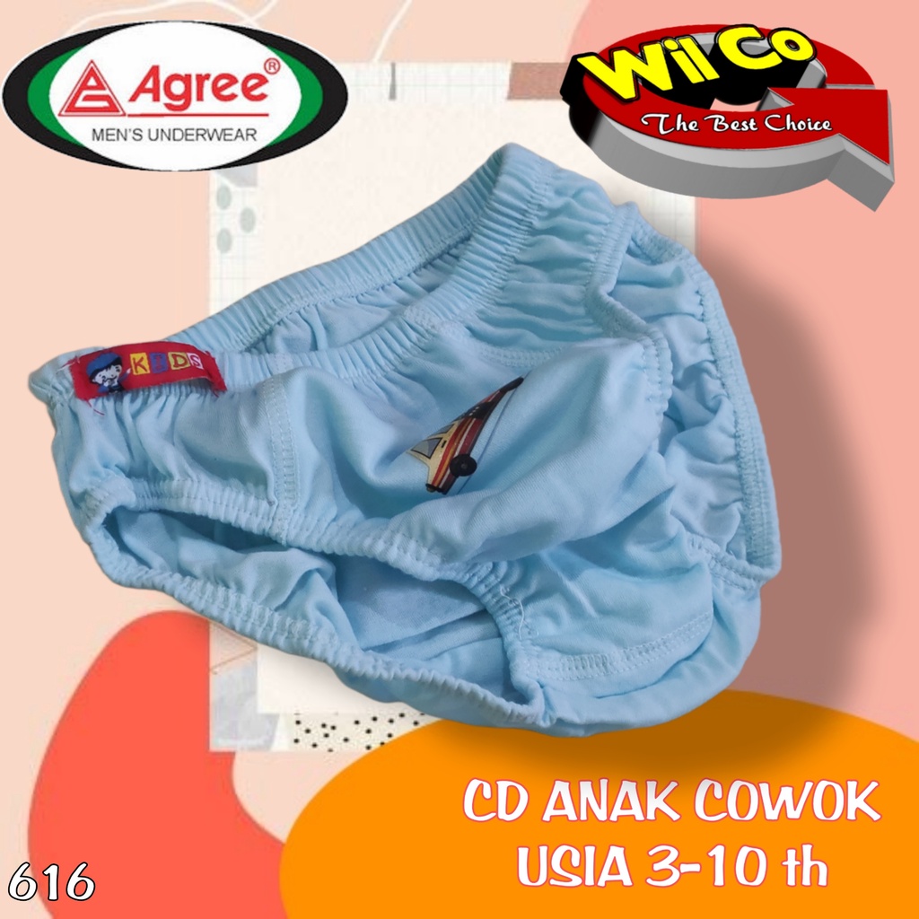 K616 - (Harga 1Pcs) CELANA DALAM ANAK PAKAIAN DALAM ANAK COWOK SIZE S - XL