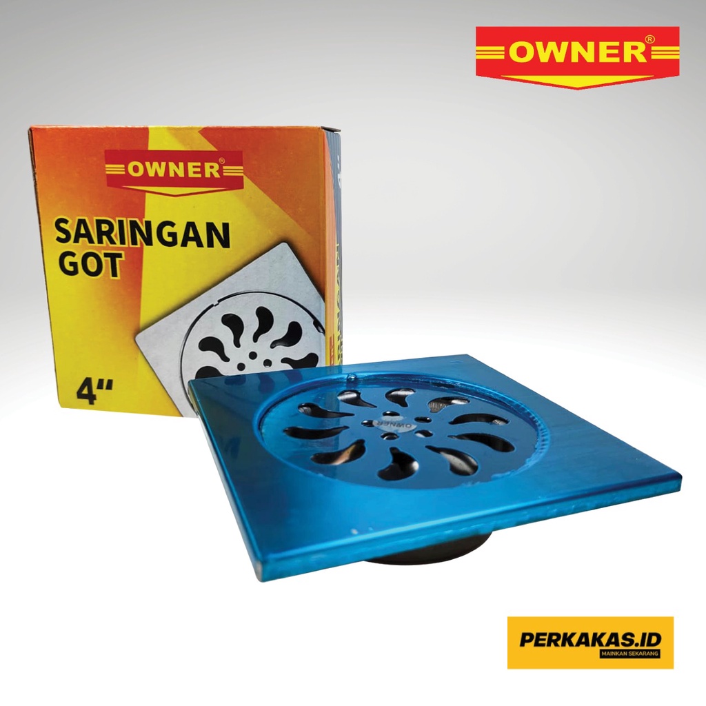 Saringan Air Kamar Mandi Floor Drain Stainless Steel 4 Inch OWNER