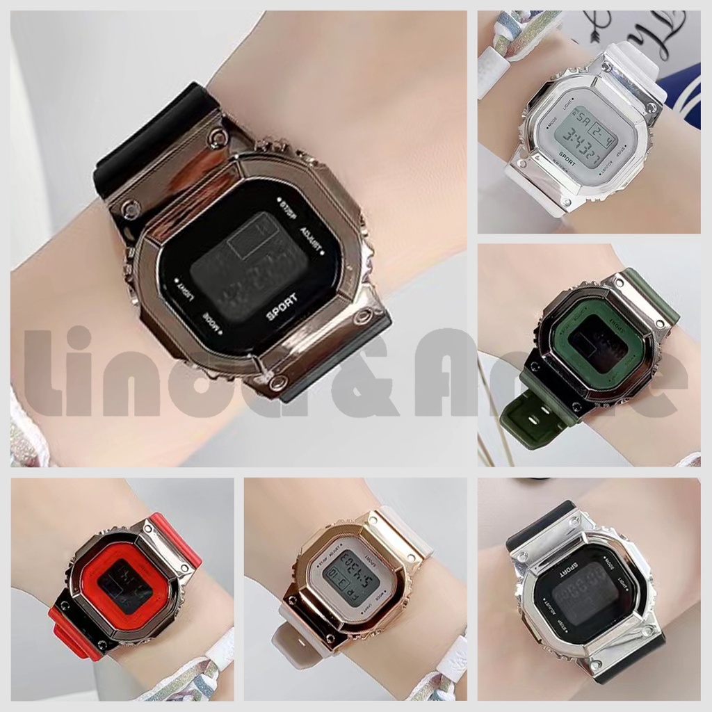 Jam Tangan Pria&amp;Wanita Sport Digital Best Seller Tali Rubber Anti Air Import