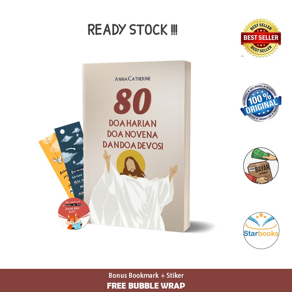 Buku 80 Doa Harian, Doa Novena, Dan Doa Devosi - Charissa Publisher (Buku Agama)