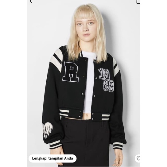 Jaket Bershka Varsity NEW WITH TAG BOOKED