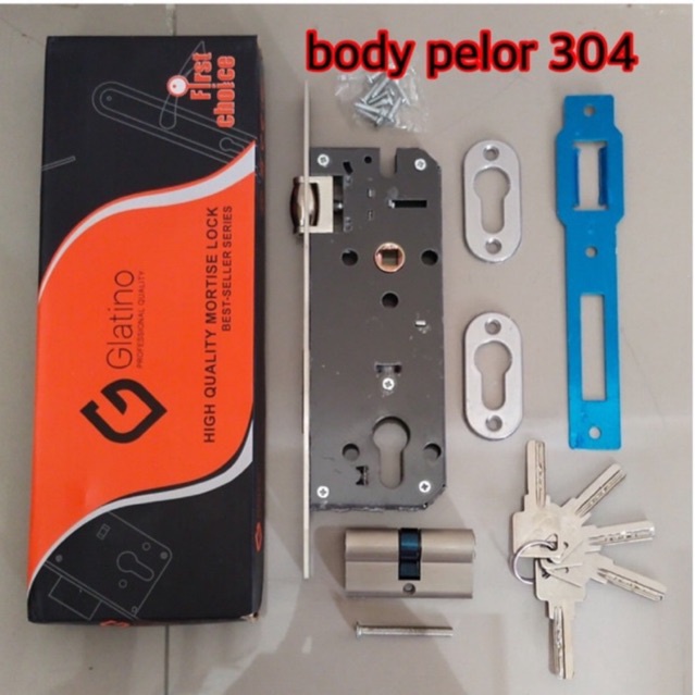 Body Pelor Stanlis + Silinder Knop Putar Kunci pelor komplit garansi 3 tahun body pelor set stanlis kunci pintu kupu 2 promo murah body pelor kunci pintu kupu kupu dua dobel stainless 304 anti karat