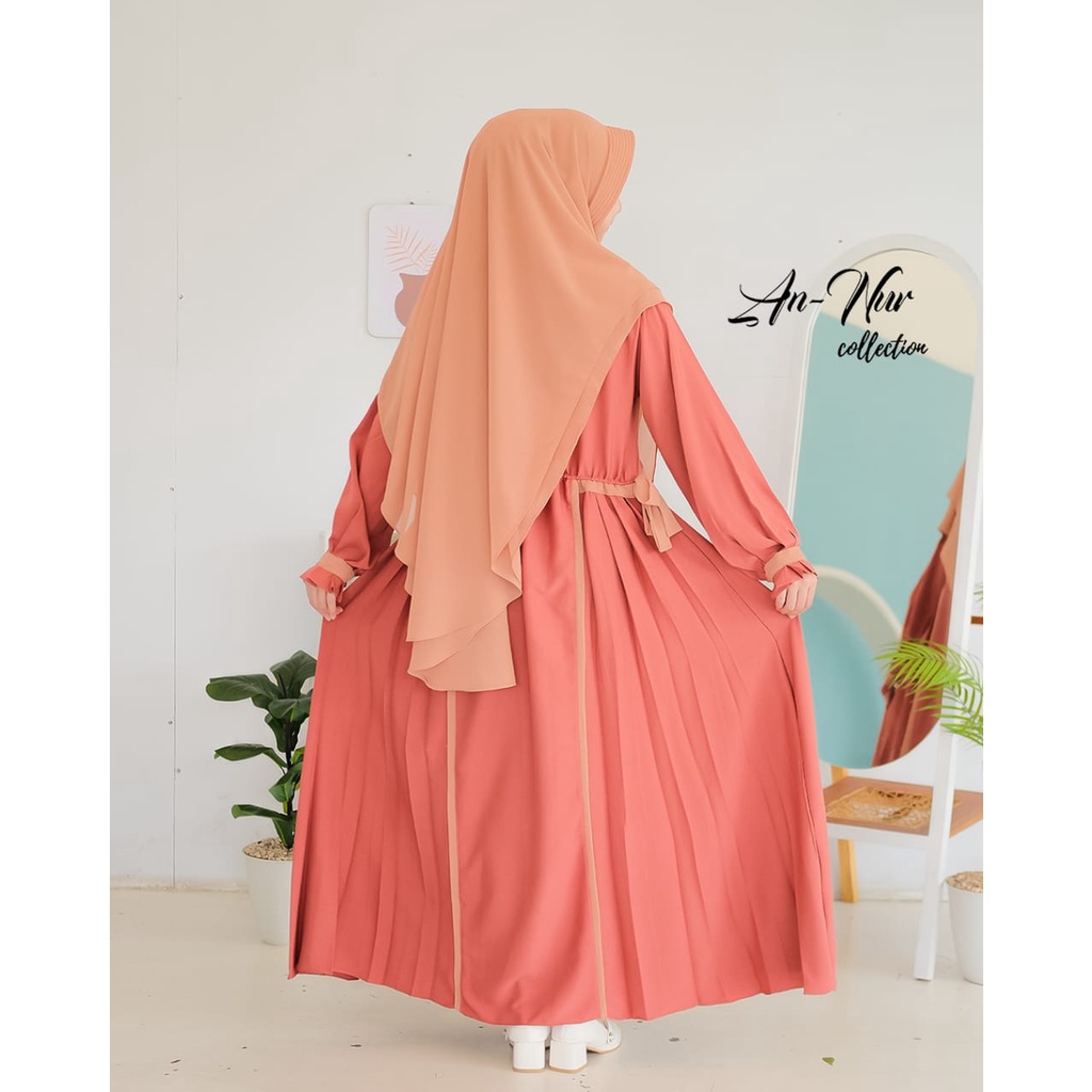 KHUMAIRA ANNUR GAMIS SET HIJAB ITYCREPE PREMIUM MIX CERUTY BABYDOLL MODIS STYLE FASHION REMAJA WANITA OOTD TERBARU PUTIH HARI RAYA MANASIK HAJI UMROH