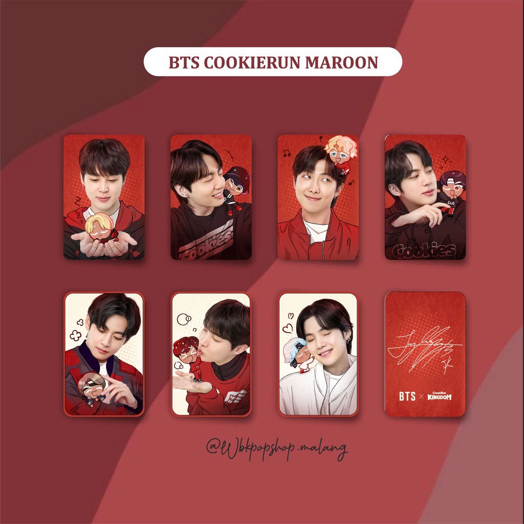 PC PREMIUM BTS Photocard cookierun  SUIT LIFE satuan