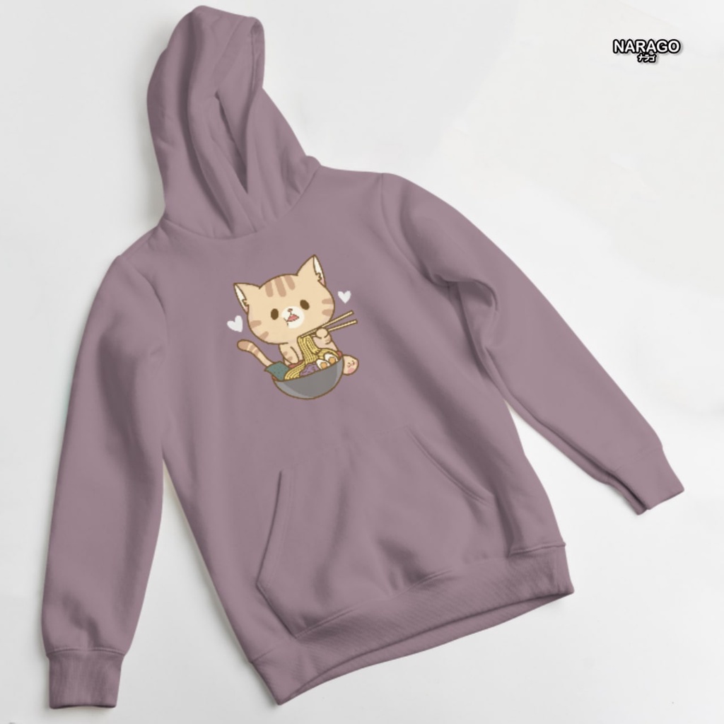 Nara.Grosir - Hoodie Jumper Ramen Cat l Sweater Hodie Unisex