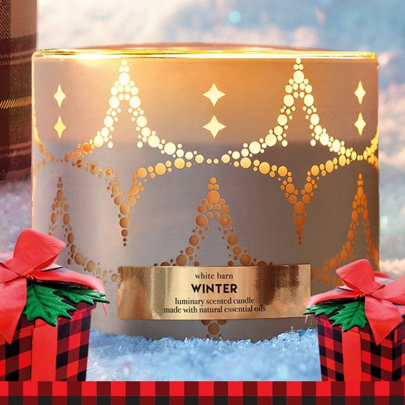BATH &amp; BODY WORKS BBW WINTER 3-WICK SCENTED CANDLE 411 G