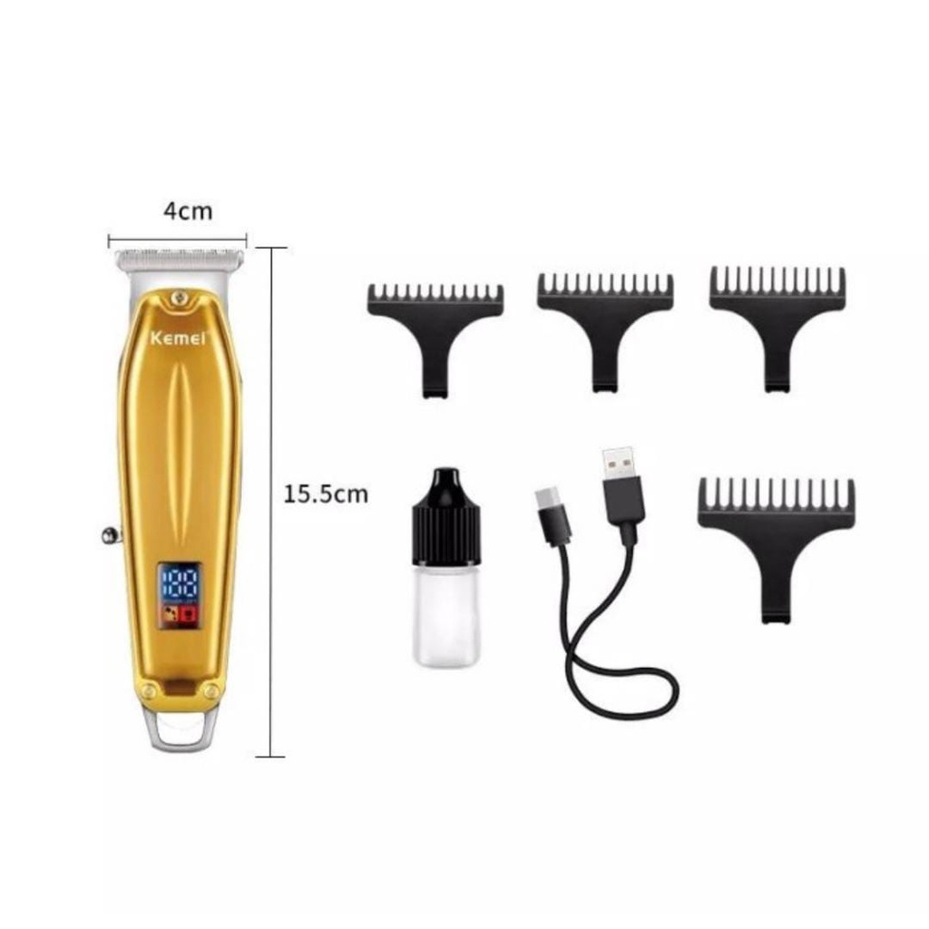 Alat Cukur Kemei KM-426 Hair Clipper Body Aluminum Professional