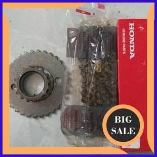suku cadang Timing Sentrik Gigi Atas Bawah Series Gl 100 Pro Cdi Set Rantai Kamprat Kenteng Ori Ahm