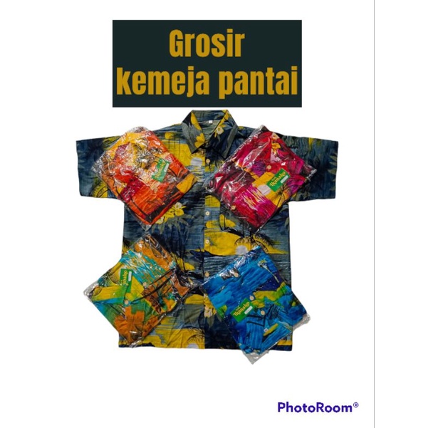 grosir kemeja pantai pria wanita XXL terbaru / grosir kemeja pendek pantai cewek cowok dan anak jumbo