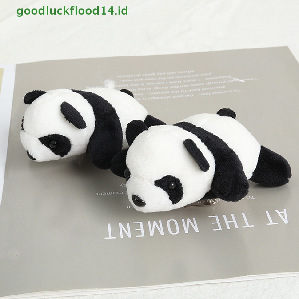 [GOOGFOUR] Panda Bros Boneka Beruang Hewan Kartun Pin Berbulu Mewah Lucu Bros Pin [TOP]