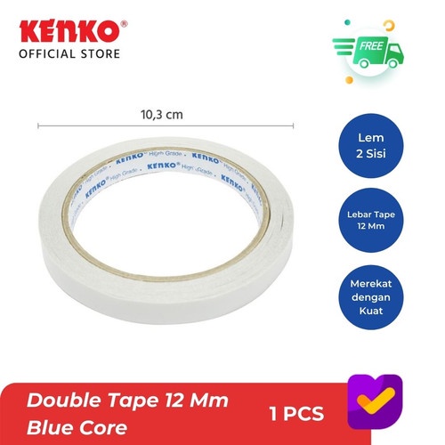 

Double Tape KENKO 1/2 Inch (12mm) Blue Core High Grade / Double