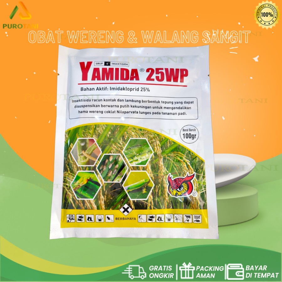 Insektisida Obat Wereng Walang Sangit Sundep Yamida 25WP 100Gram