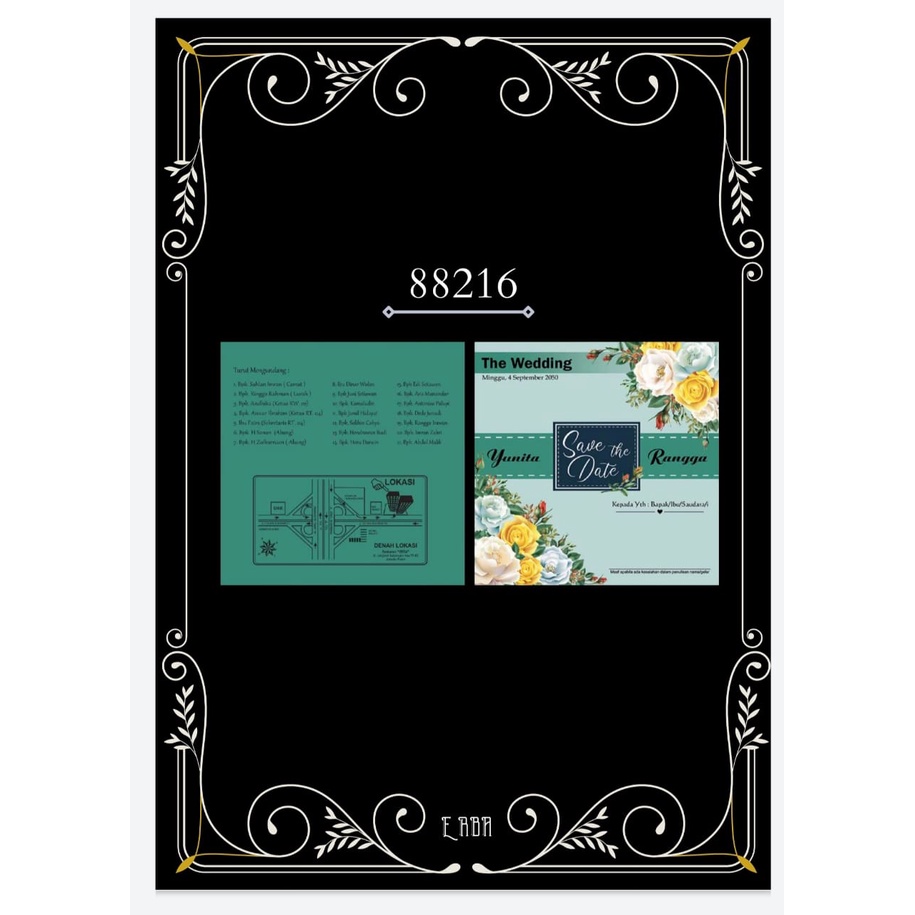 UNDANGAN PERNIKAHAN Erba 88216