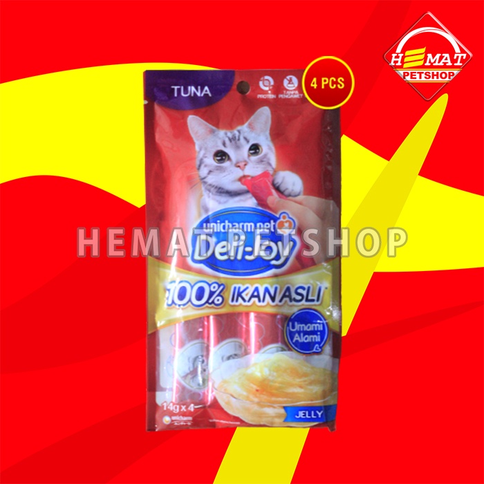 Snack Kucing Deli Joy Creamy Cat treat Cemilan 14 Gram