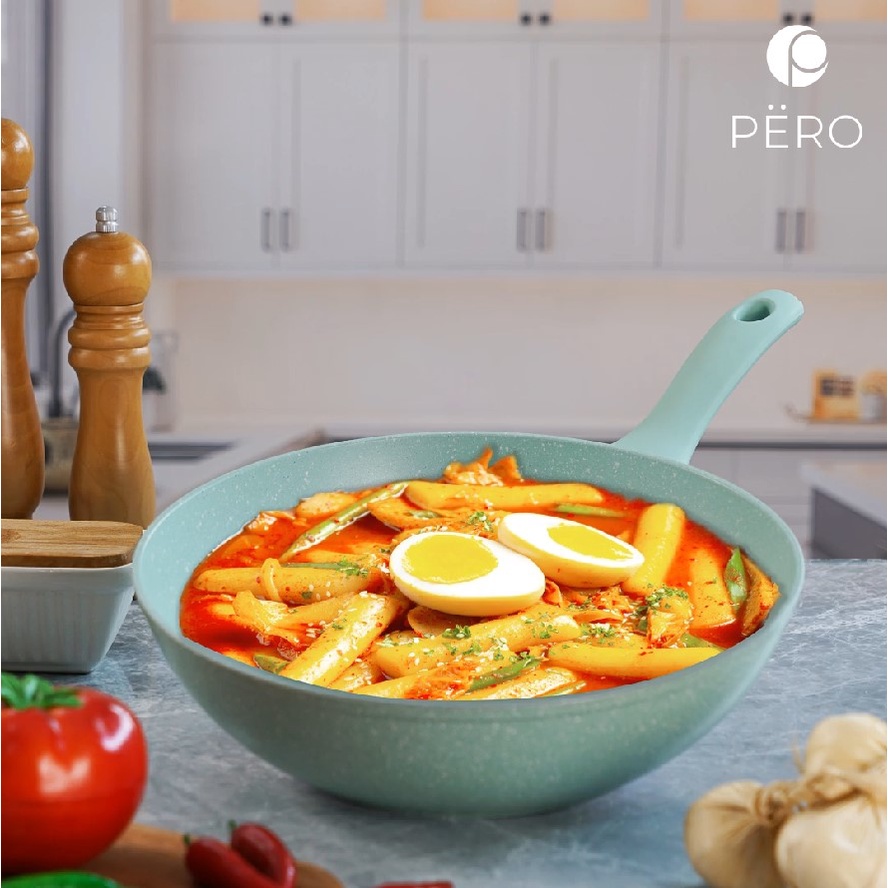 [FLASHSALE] Pero Granite Wokpan 28cm / Wajan Penggorengan Anti Lengket 28cm