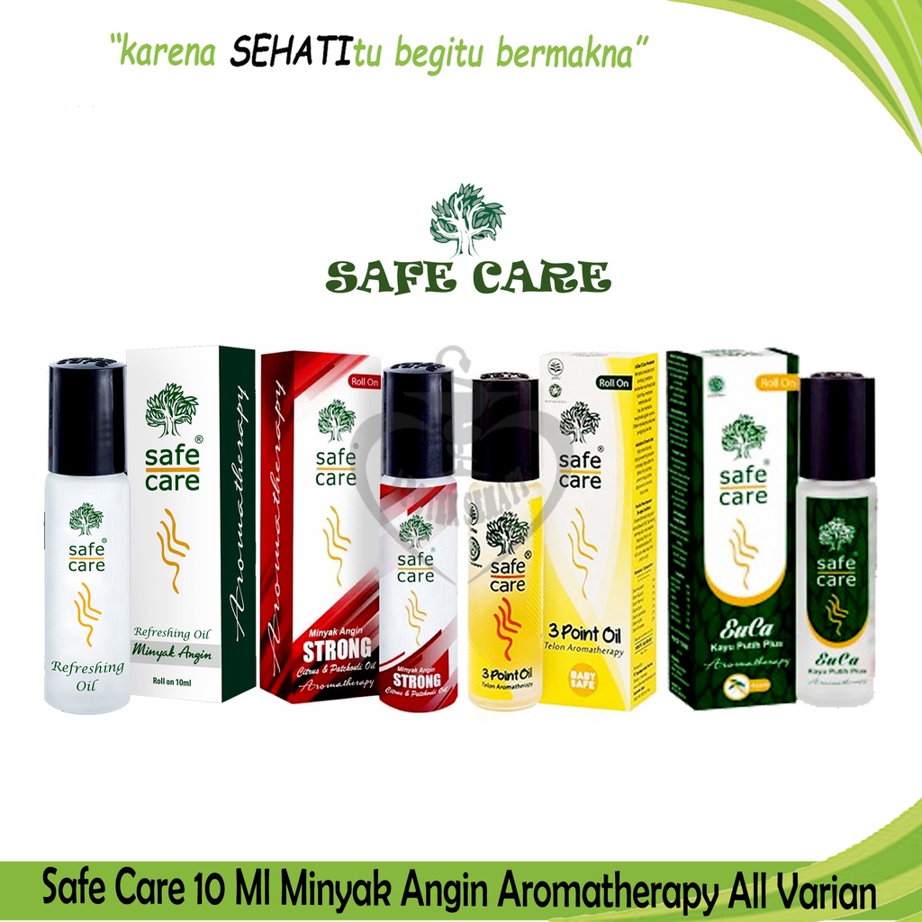 SAFE CARE HOT 10 ML MINYAK ANGIN AROMATERAPI ROLL ON PANAS