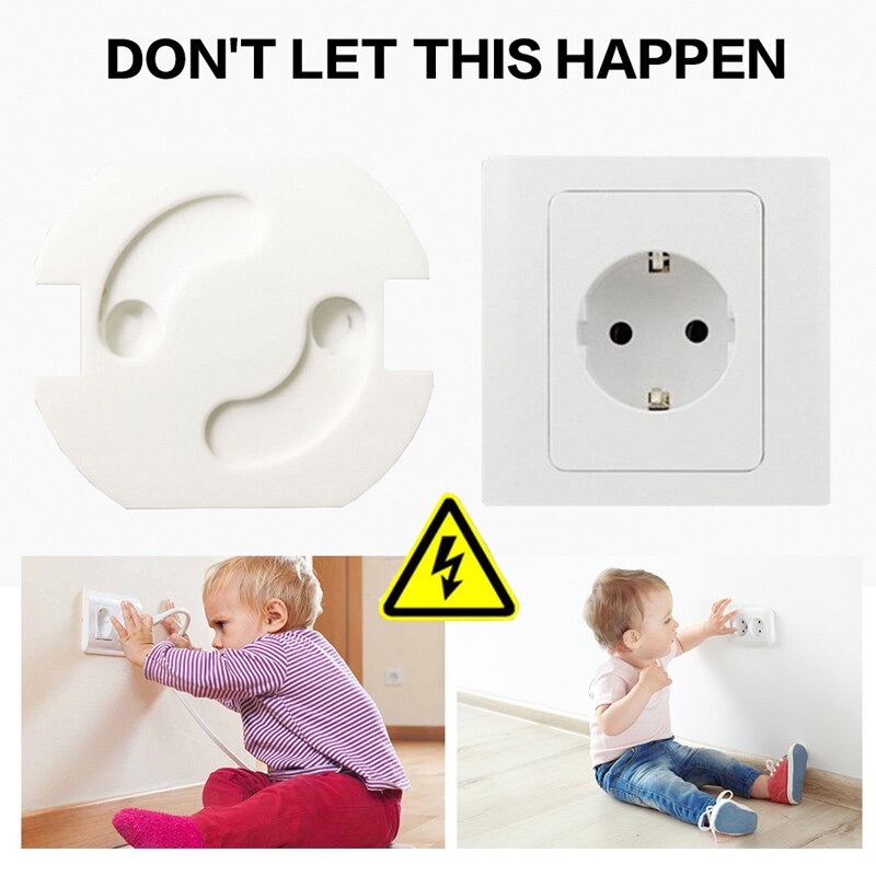 Safety Socket Plug Listrik EU Spring Style - ZC6001 - OMHZLOWH White