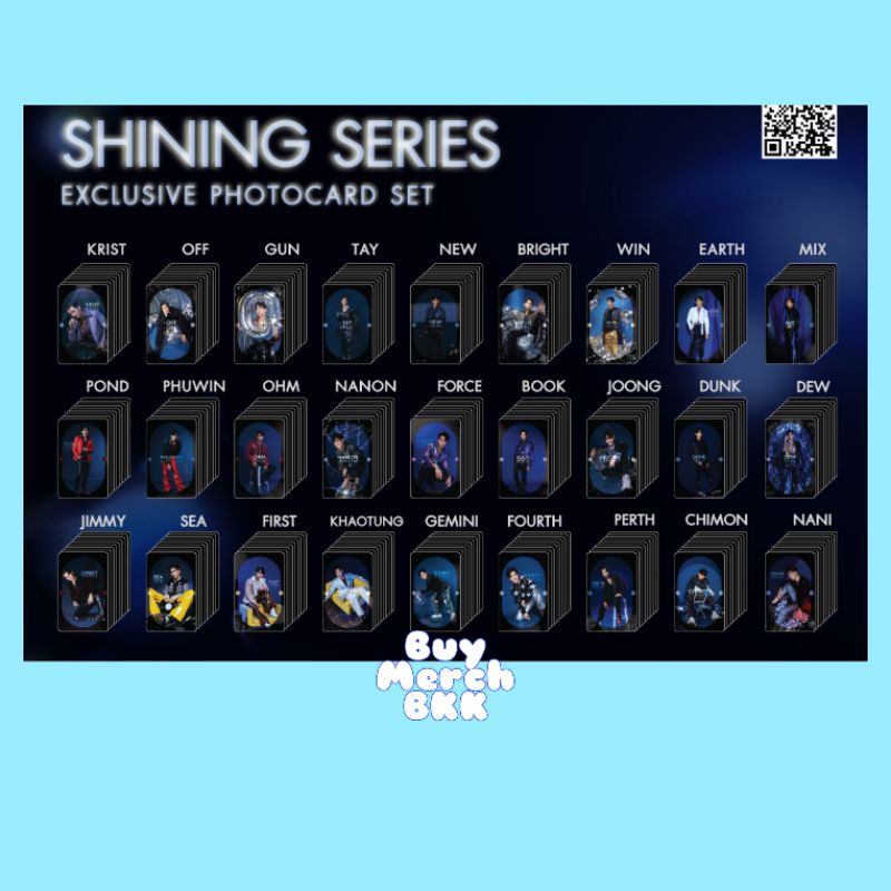 (READY STOK) PHUWIN / POND / TAY SHINING SERIES PHOTOCARD SET
