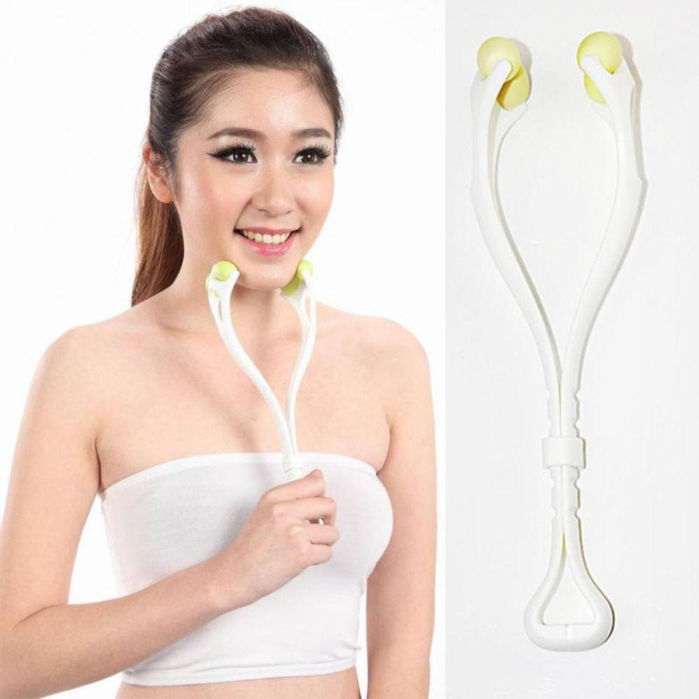 R-flower Alat Bantu Pengangkat Wajah New Chin Neck Roller Massage