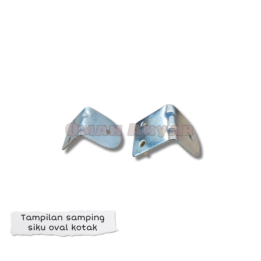 Plat Siku L Lemari Rak Oval Kotak