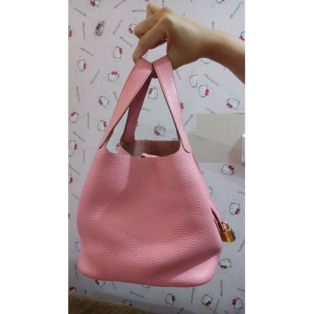 Hermes Picotin 18 clemence rose