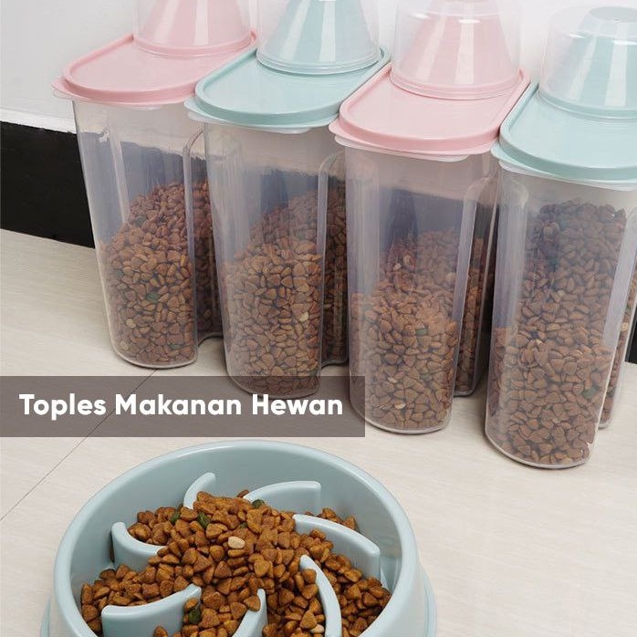 Toples Tempat Penyimpanan Makanan Kucing Cats Multifungsi FEZONE