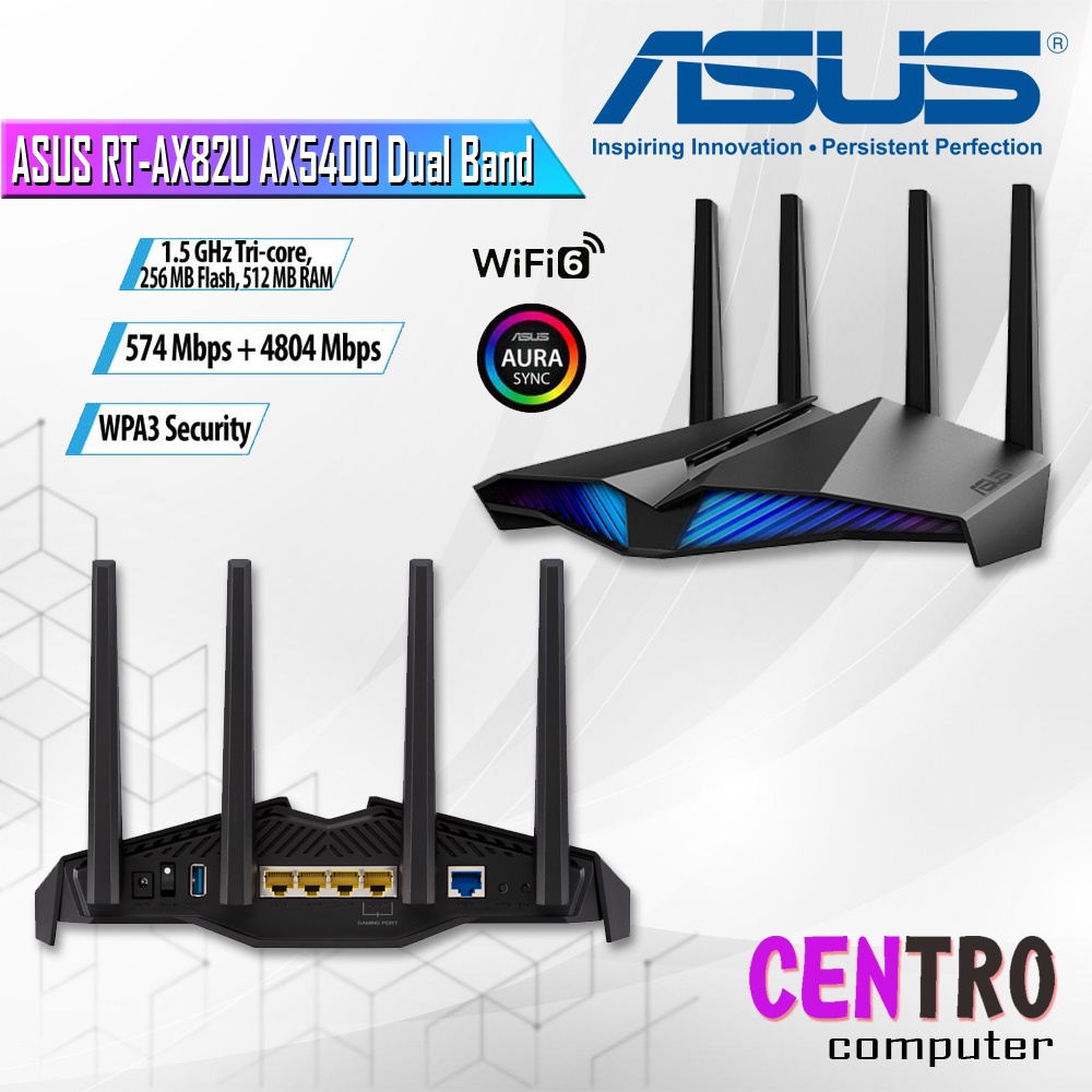 ASUS RT-AX82U AX5400 Dual Band WiFi 6 Gaming Router