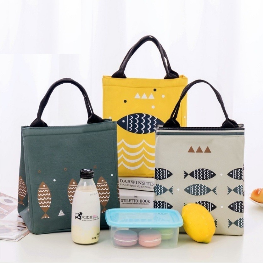 Lunch Bag Tas Bekal Makanan Cooler Bag Insulated Cooler Bag Penahan Suhu
