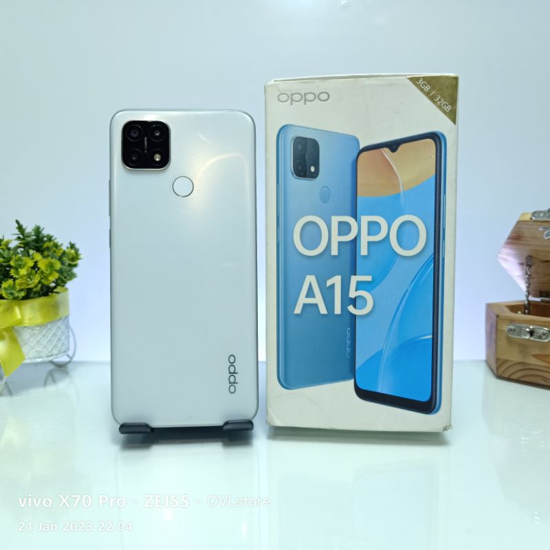 HP SECOND OPPO A15 RAM 4 GB ROM 64 GB FULLSET BEKAS