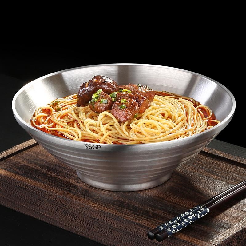 AKN88 - SSGP 24cm Stainless Steel Japanese Ramen Bowl - Mangkuk Stainless 24cm