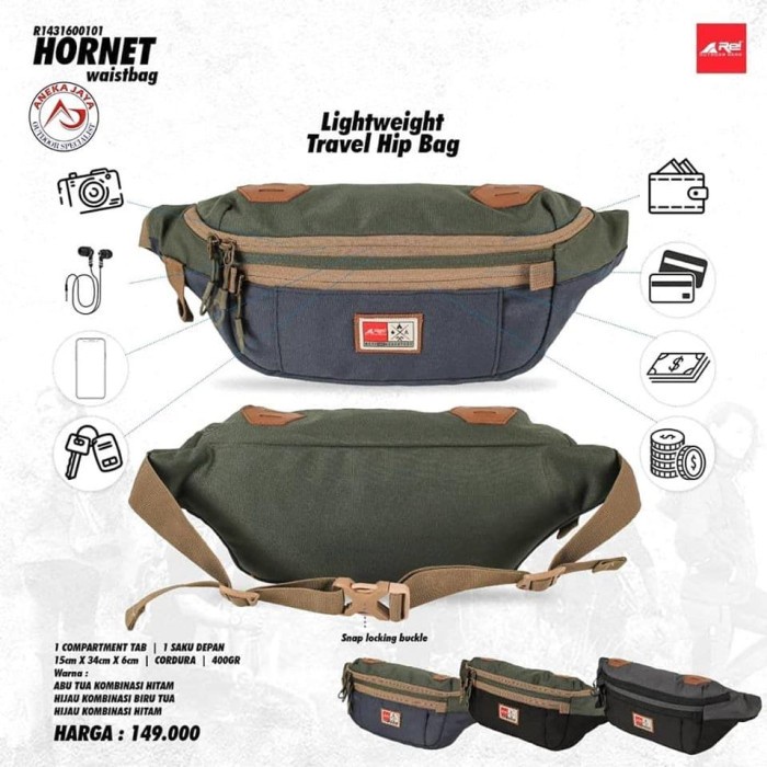 TAS PINGGANG WAISTBAG ORIGINAL REI AREI HORNET