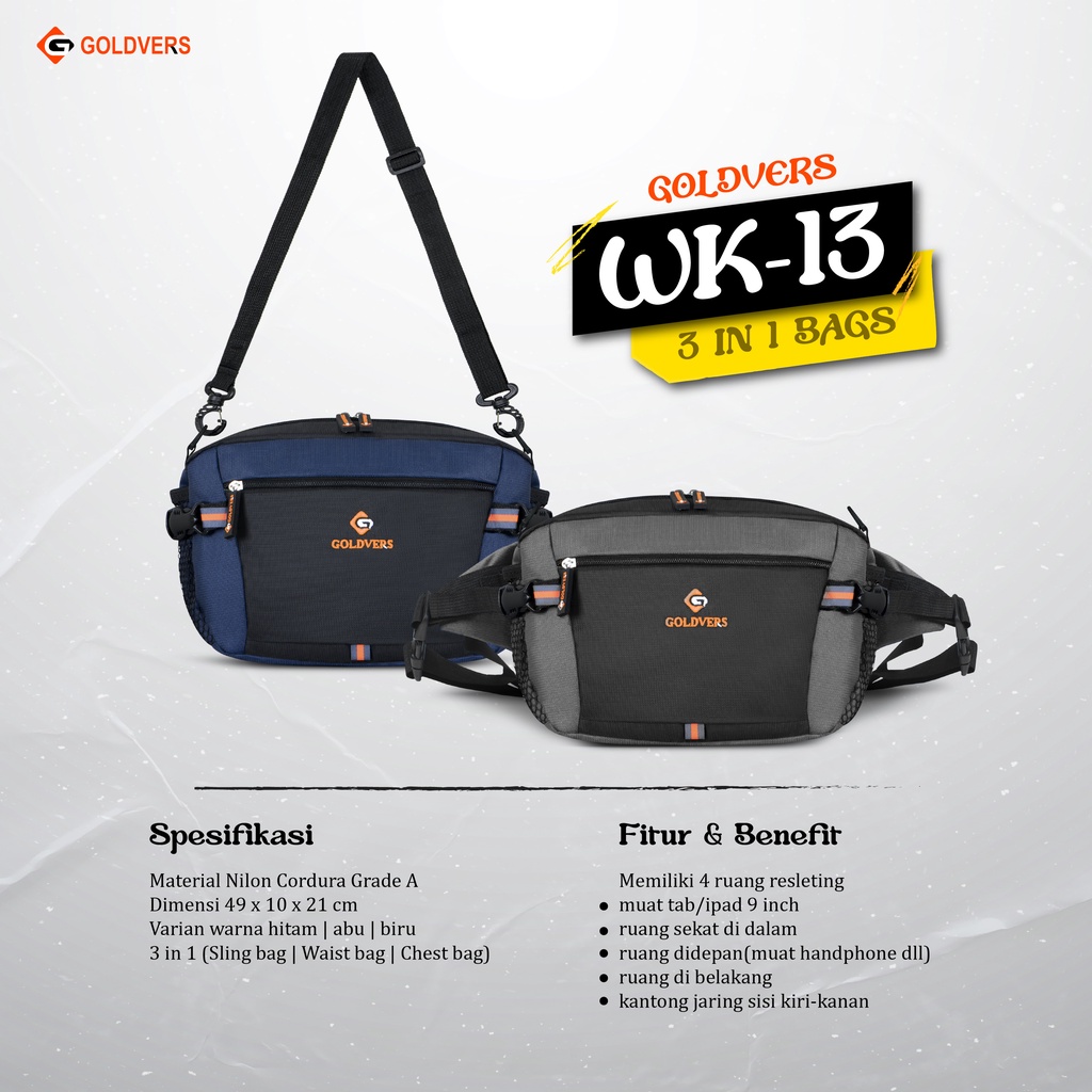 Waistbag Tas Selempang Pria Wanita - KREATIVO