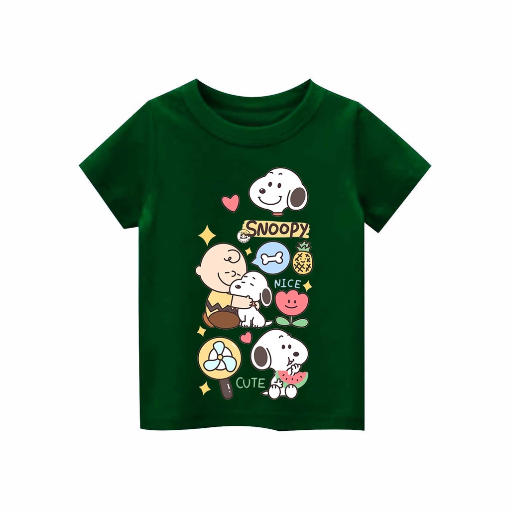 Kaos Anak laki-laki &amp; perempuan motif Snoopy cute | kaos cotton combed 30s printing | Kaos Distro anak