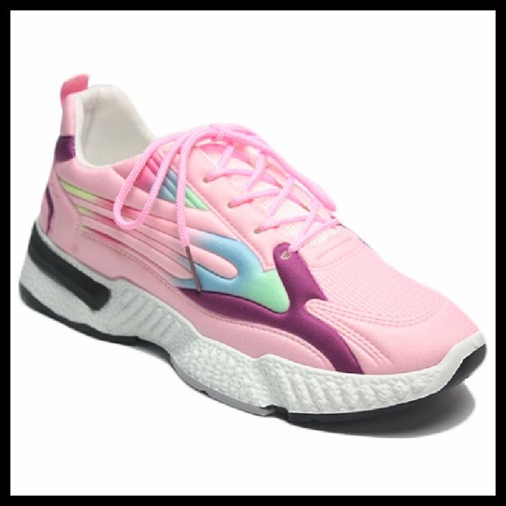 ORI DR. KEVIN SEPATU SPORT WANITA WOMEN SNEAKERS 589-032 - PINK & PUTIH 222