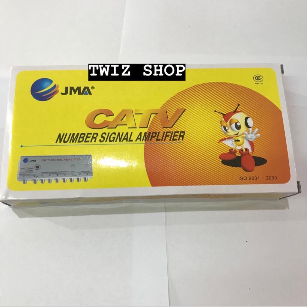 Booster Antena TV / CATV Signal Amplifier 8 Way