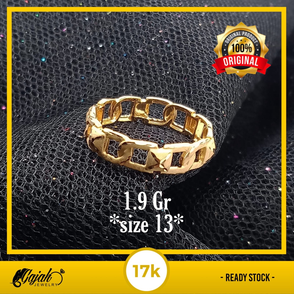 Cincin emas 17K - 1.9 gr kadar 750 - 4080