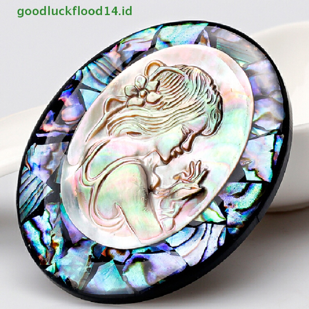 [GOOGFOUR] Alami Abalone Shell Cameo Bros Pin Perjamuan Pernikahan Bros Hadiah Pengantin [TOP]