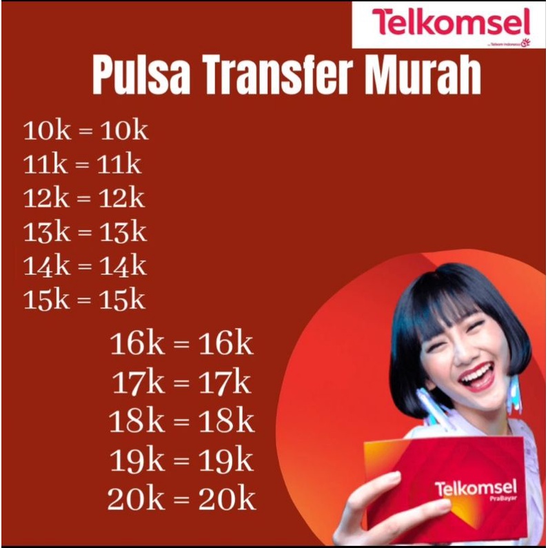 Pulsa Telkomsel Murah// Pulsa Transfer Telkomsel // Pulsa Murah // Nominal Unik //