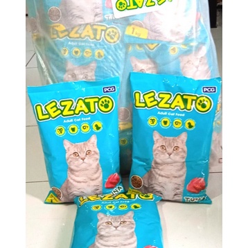 Lezato fresh pack 1kg makanan kucing dry food