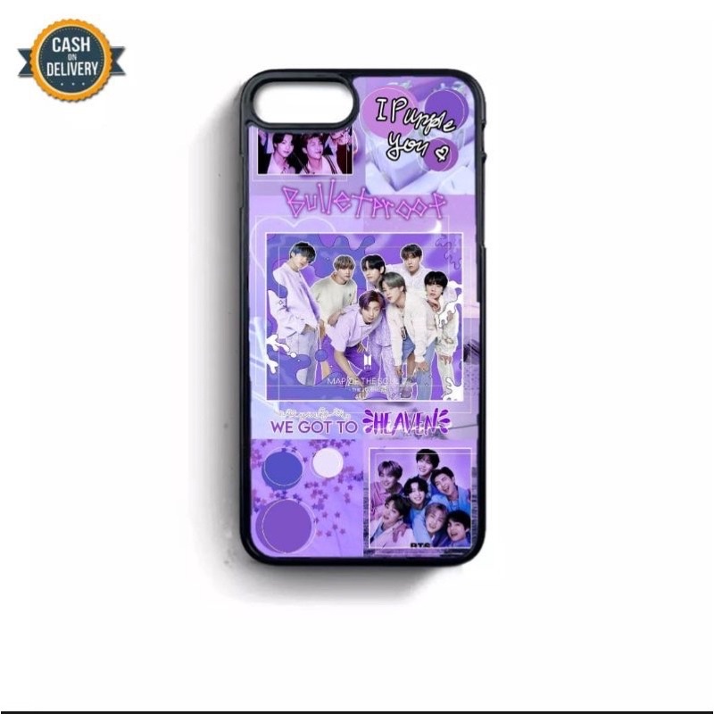 [COD]Promo Case Iphone 7 7Plus 8 XR 11 12 13 Casing Hp Motif Art Army BTS KPOP Gambar Custom Desain 