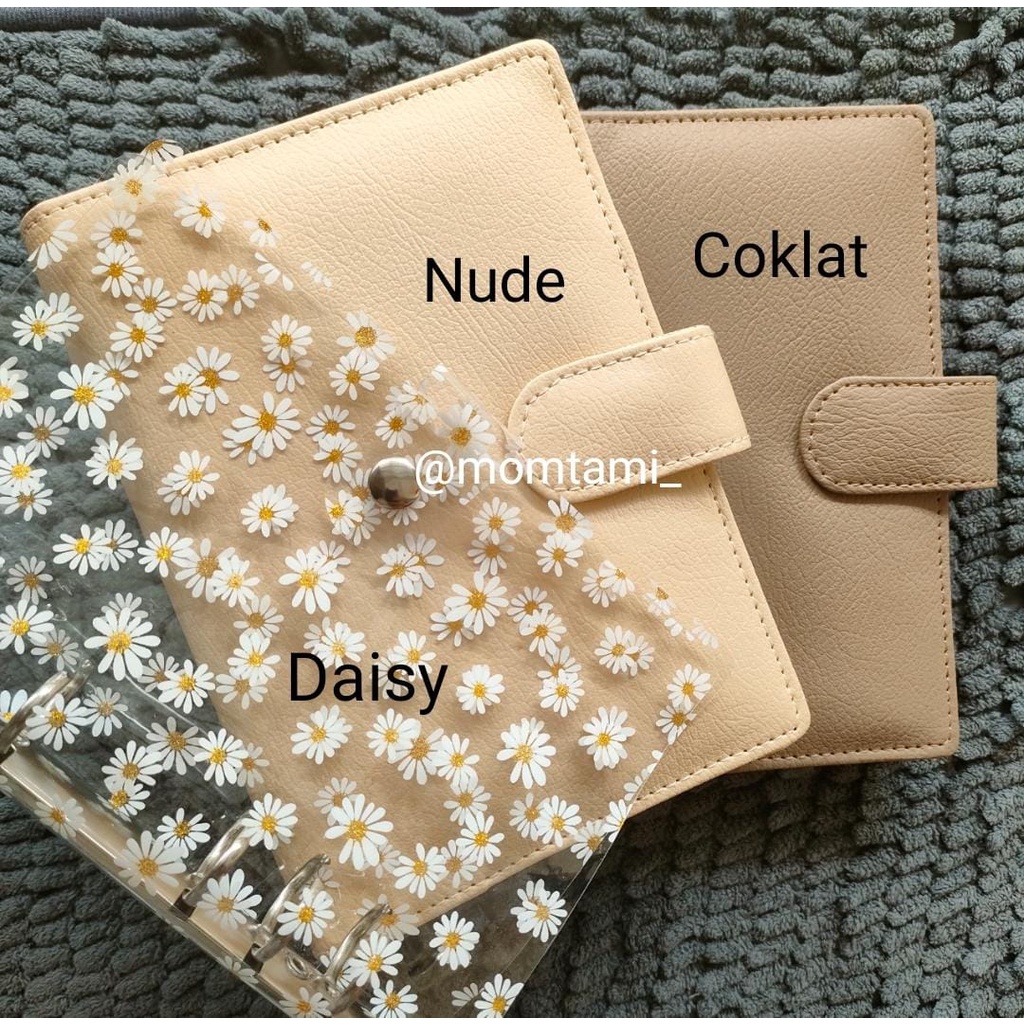 

Buku Binder A6 A5 6 Ring Transparan Binder Cover Notebook Binder