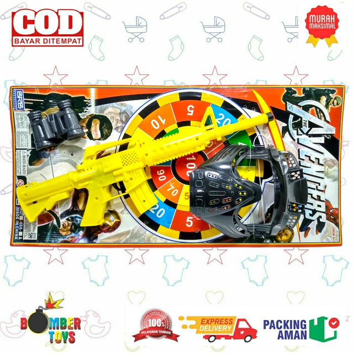 MAINAN ANAK REPLIKA TOPENG SENAPAN KRETEK COSPLAY PERANG PISTOL TRELEK