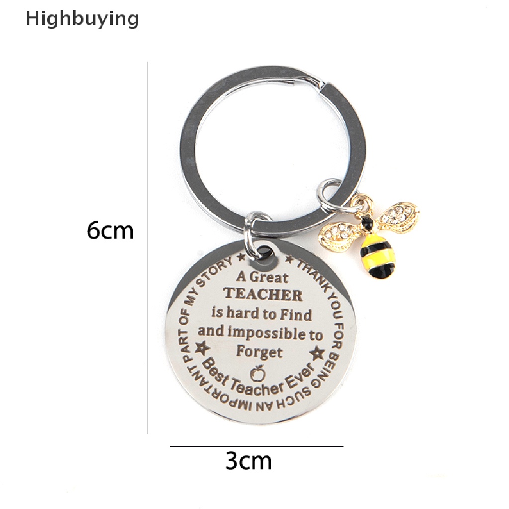 Hbid Gantungan Kunci Hari Guru Bee Key Chain Letter Pendant Keyring Gantungan Kunci Elegan Glory