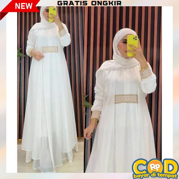 Gamis Lebaran Baju Gamis Remaja Dress Pesta Kondangan Dres Syari Wanita Terbaru 2023 Gsmis Cewek Bju
