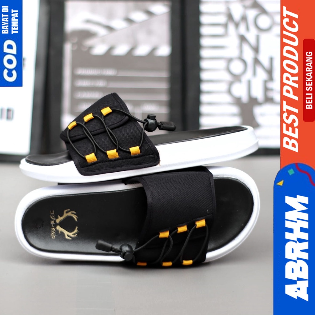 Sandal Slide Pria Sendal Selop Distro Original Abrhm Franky