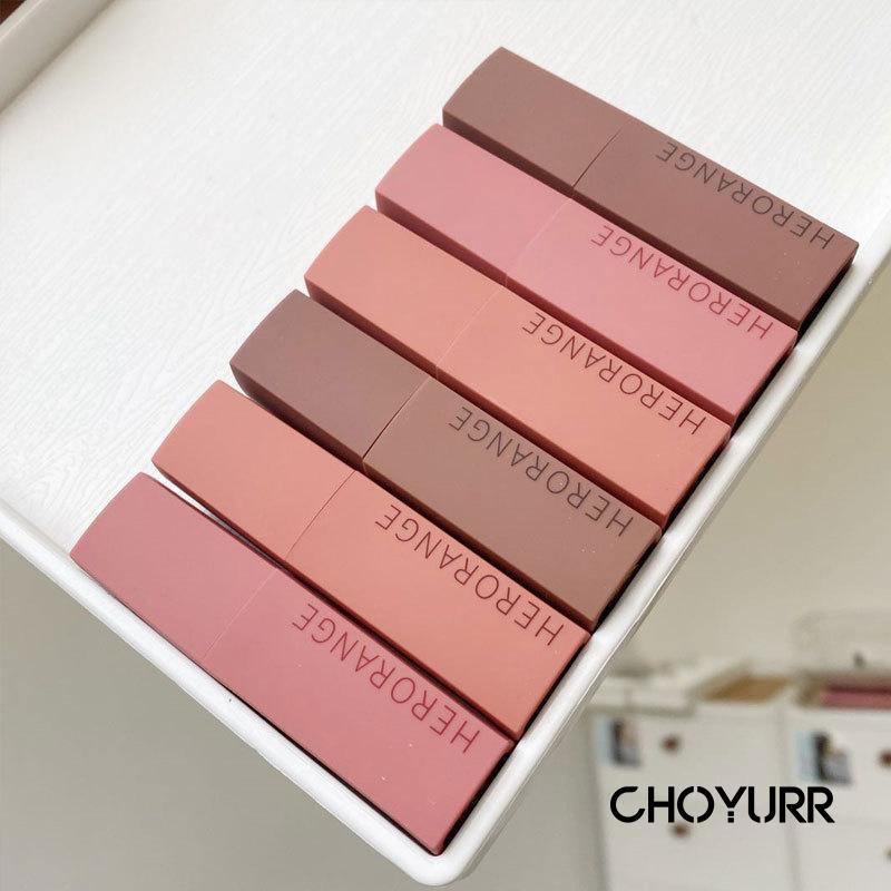 【COD】Lip Gloss / Lip Clay / Lipstick / Kiss Beauty Velvet Matte Tekstur Pelembab Halus Tahan Air Tahan Lama Korean Original-CH