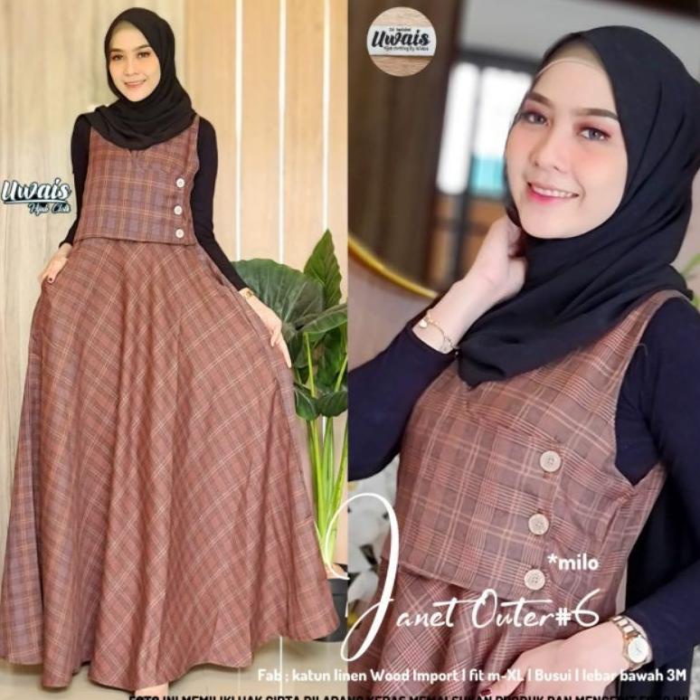 Big Sale JANET OUTER BY UWAIS TER (STOK JANET SIAP KIRIM) ~