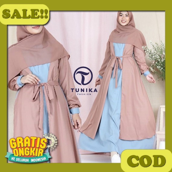 M L Xl Xxl Nisa Arabian Abaya - Gamis Maxy Terbaru 2022 Dress Kondangan Gaun Pesta Muslimah Abaya Re
