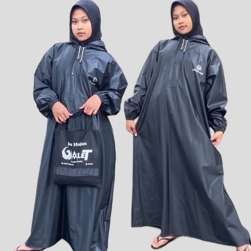 JAS HUJAN, RAINCOAT Gamis Muslimah Premium Anti Rembes