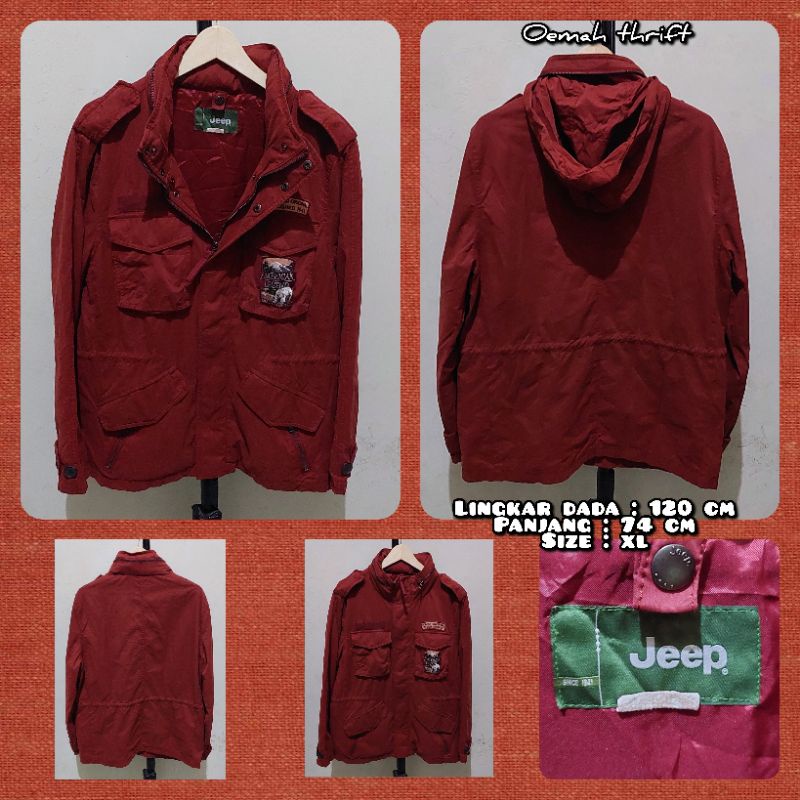 Jaket Parka Merk Jeep Second Original.